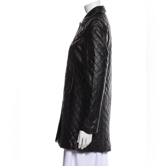 Neiman Marcus Leather Coat - Picture 2 of 7